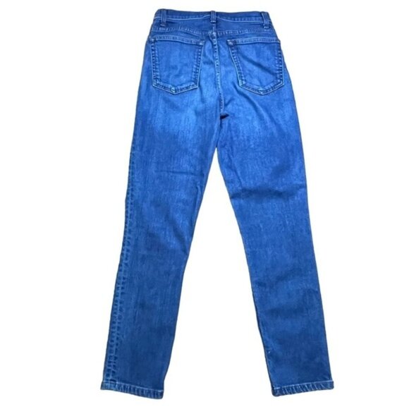 Reformation High Rise Skinny  Cropped Jeans Geneva Wash Women Size 27 - Picture 3 of 10